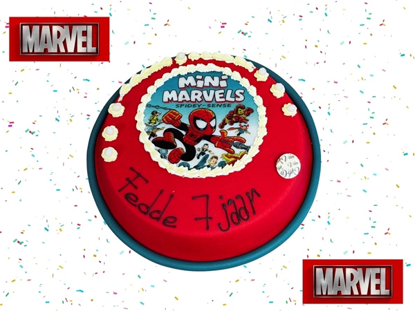 Thema taart Mini Marvel